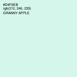 #D4F6EB - Granny Apple Color Image